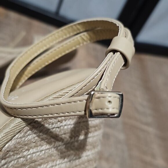 Joie Lila Beige Strappy Wedge Heels Size 9.5 - Picture 9 of 10